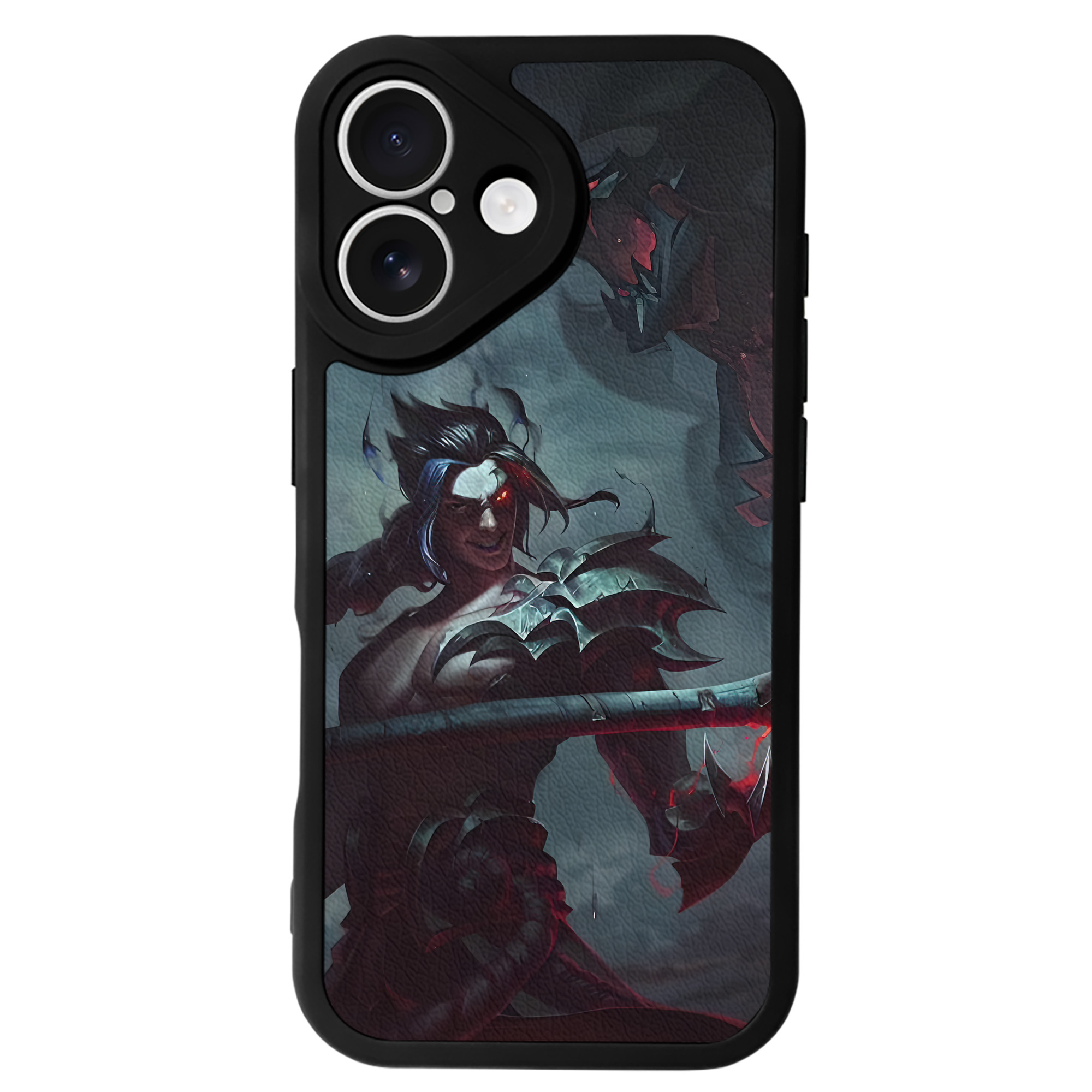 （画像用） リーグ・オブ・レジェンド League of Legends LOL 【iPhone 16シリーズ対応】シリコンスマホケース（レザー調） 材質：シリコン